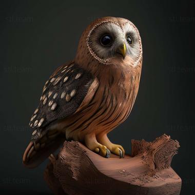 3D model Glaucidium hoskinsii (STL)